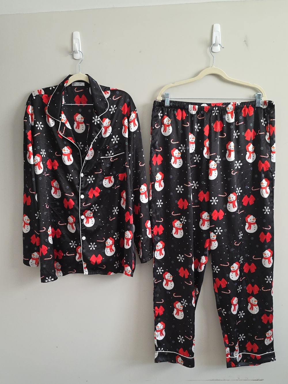 Ekouaer Snowman Christmas Pajama Set